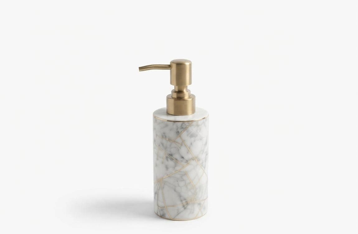 Cream & White Ceramic Dispenser Collection Set