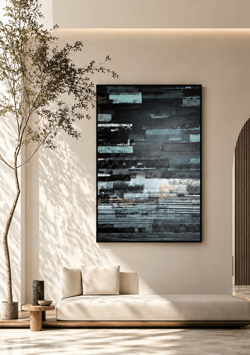 Framed Colorful Sunset Abstract Art 120-180cm view 2