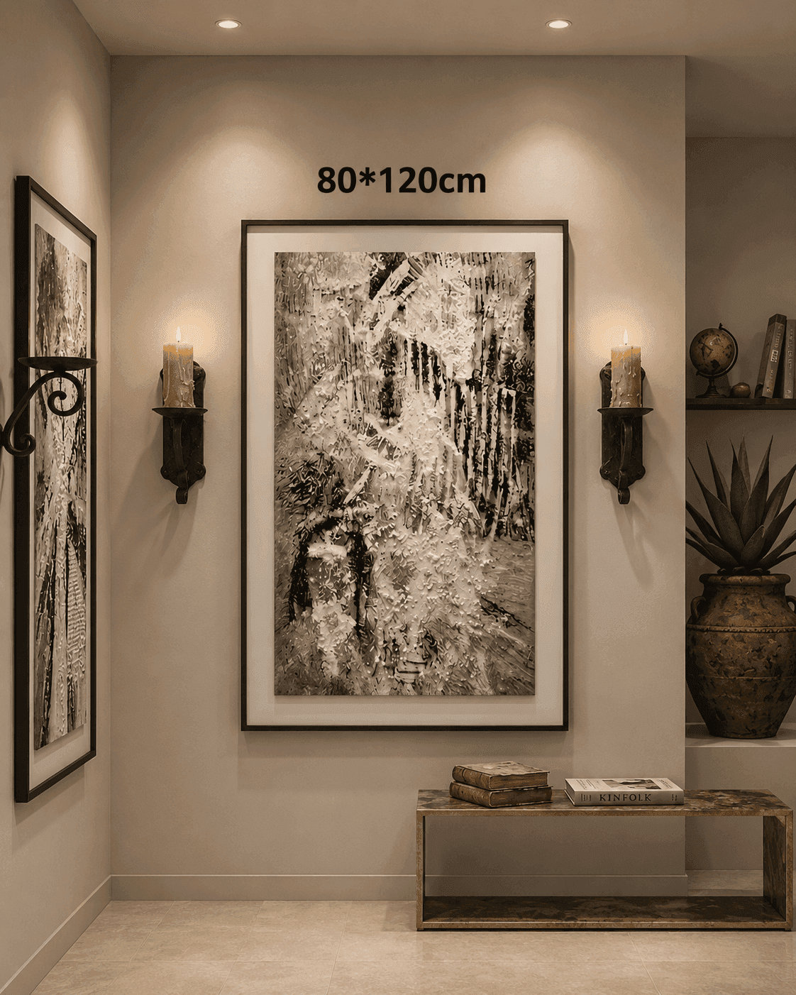 Framed Sketch Art Print – 80x120 cm view 3