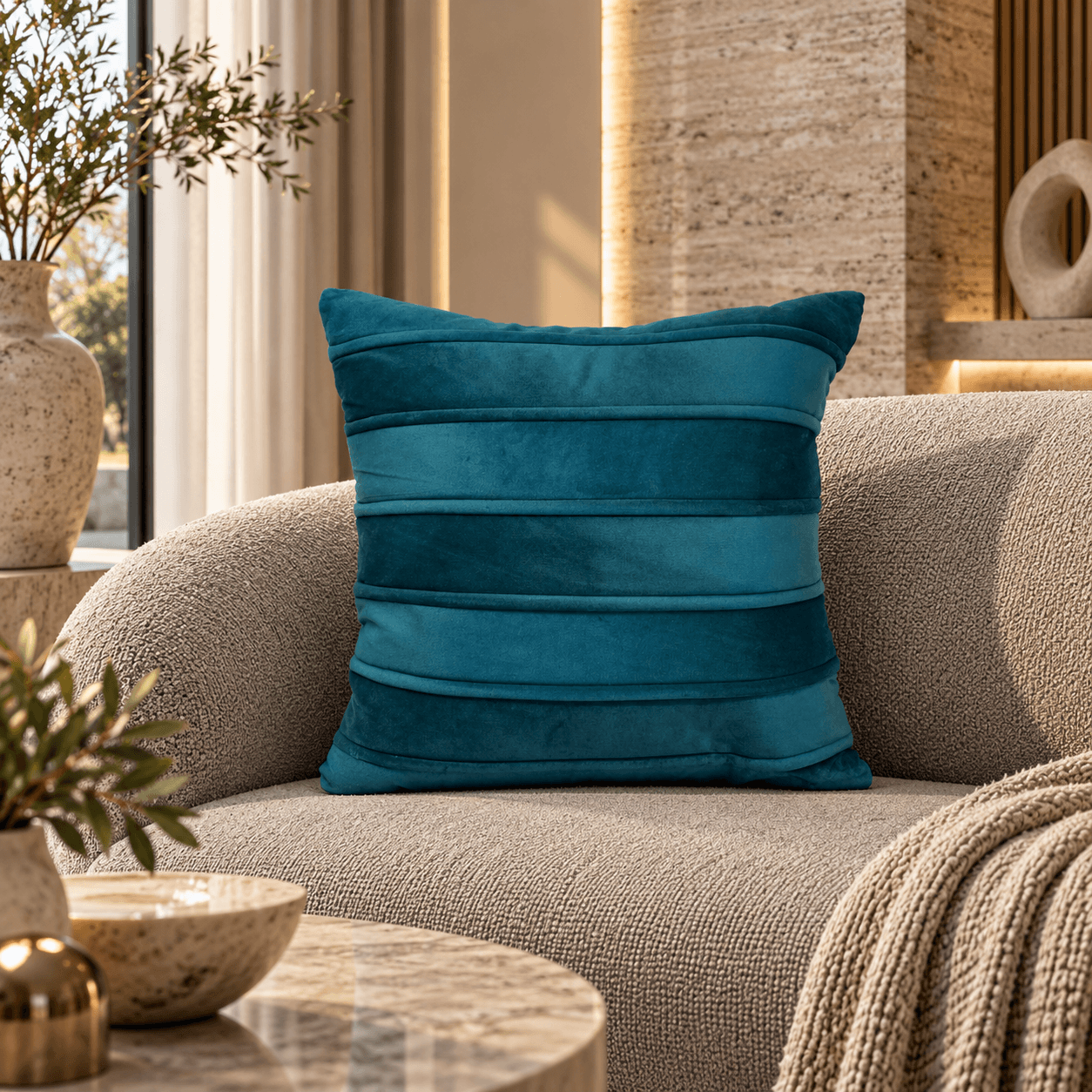 Hazelnut Rust Woven Cushion Cover