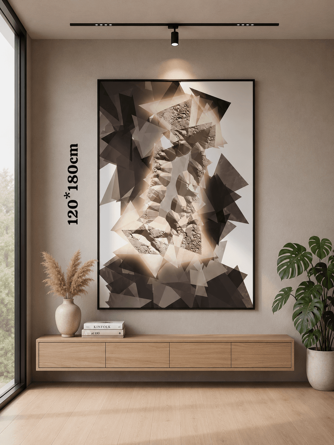 Framed Tiger Illustration – Wildlife Art 120-180cm