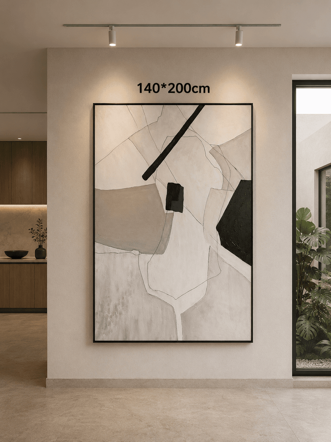 Framed Abstract Figure – 140-200cm