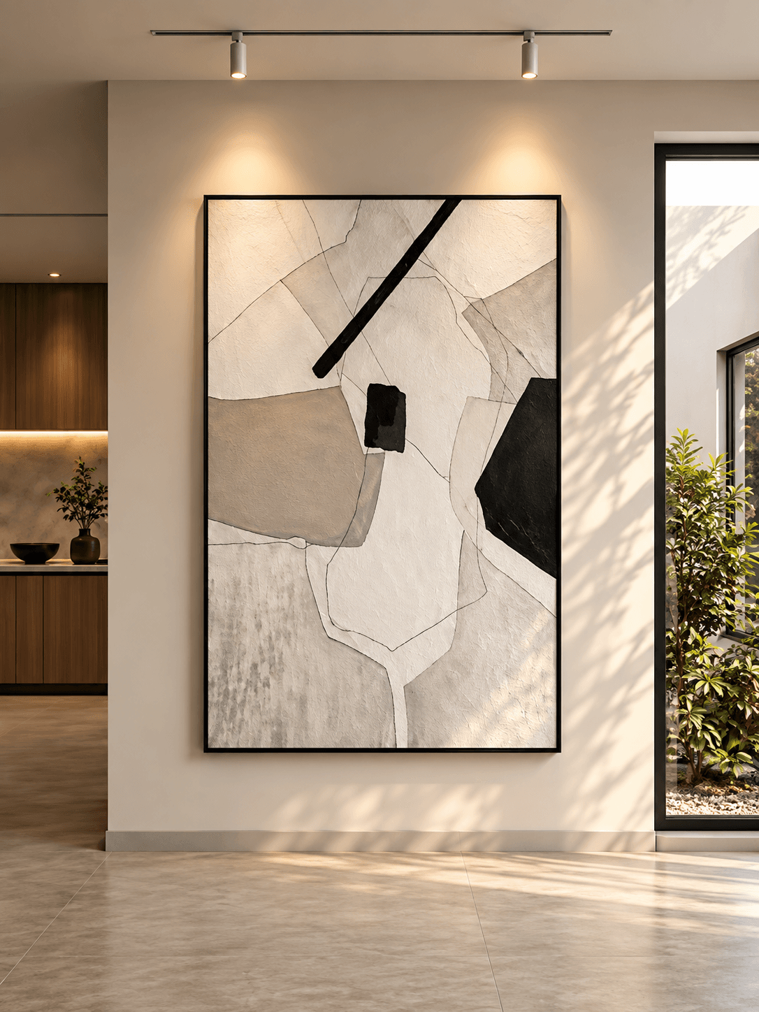 Framed Abstract Figure – 140-200cm view 2