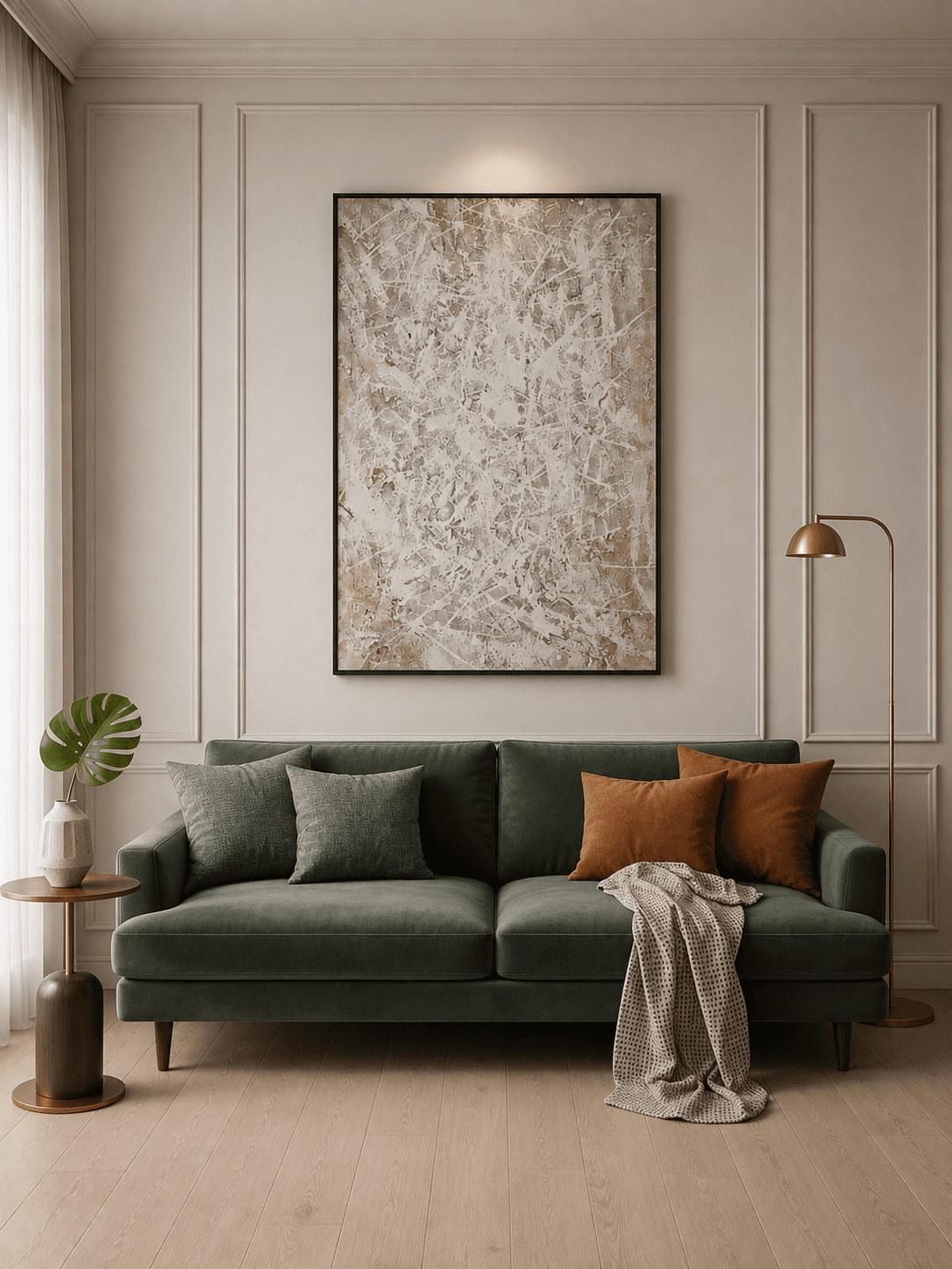 Framed Abstract Art – Modern Living Accent 80-120cm