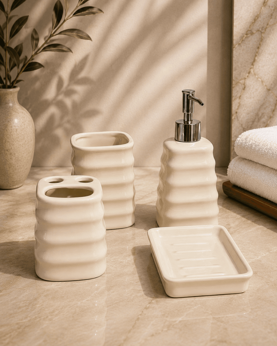 Soap Dispenser Cream Beige Group