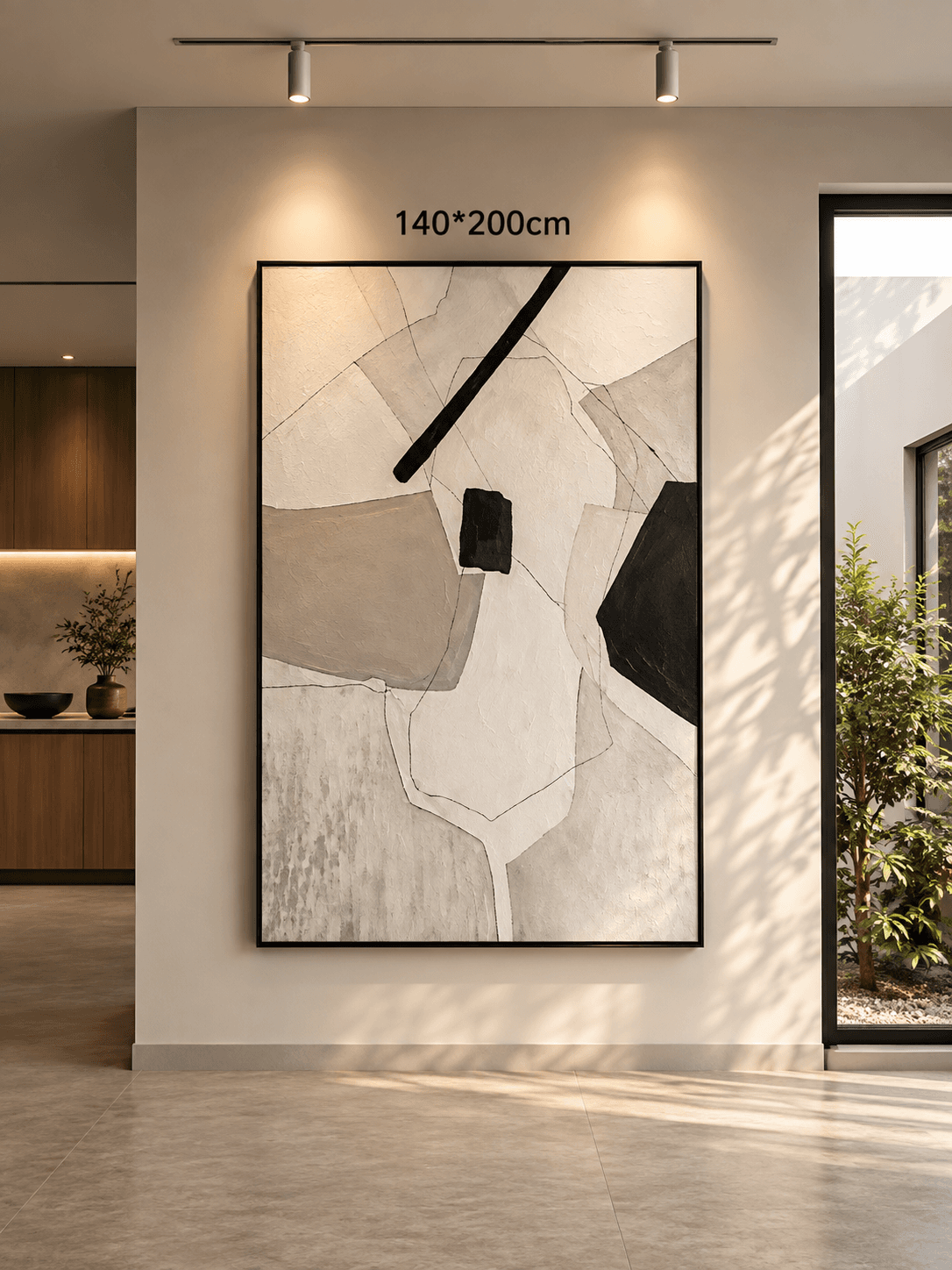 Framed Abstract Figure – 140-200cm view 3