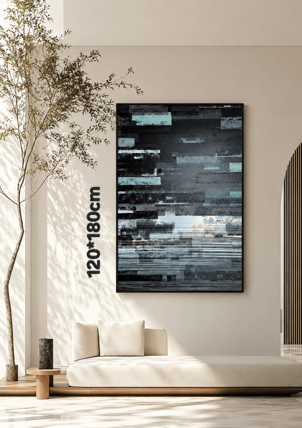 Framed Colorful Sunset Abstract Art 120-180cm