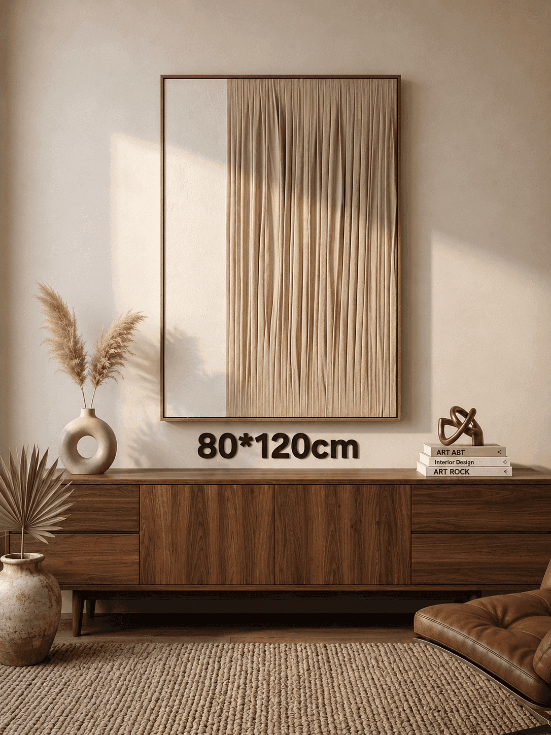 Framed Gold Textured Art – 80x120 cm view 2