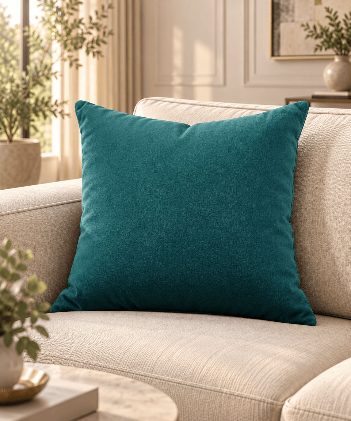 Dusty Rose Velvet Cushion Cover Design 1012