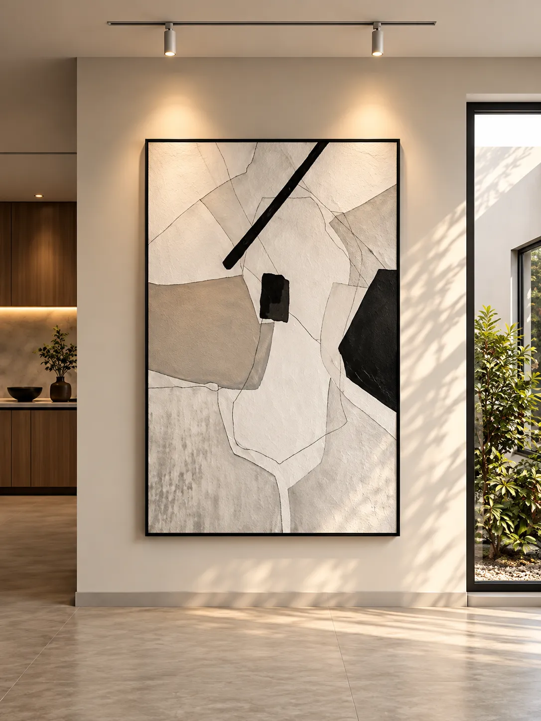 Framed Abstract Figure – 140-200cm view 2