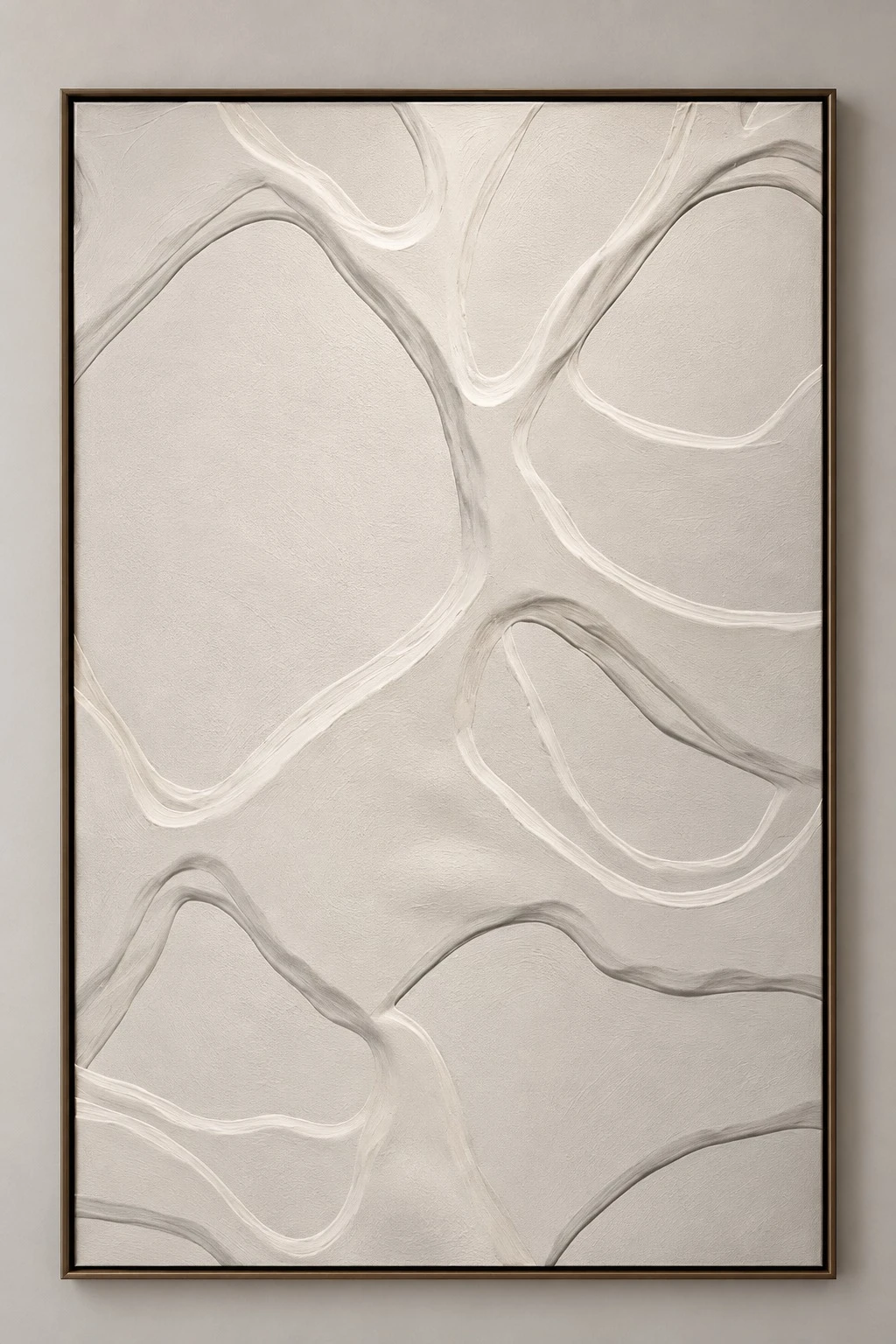 Framed Botanical Leaf Art Print 80x120 cm - artwork detail