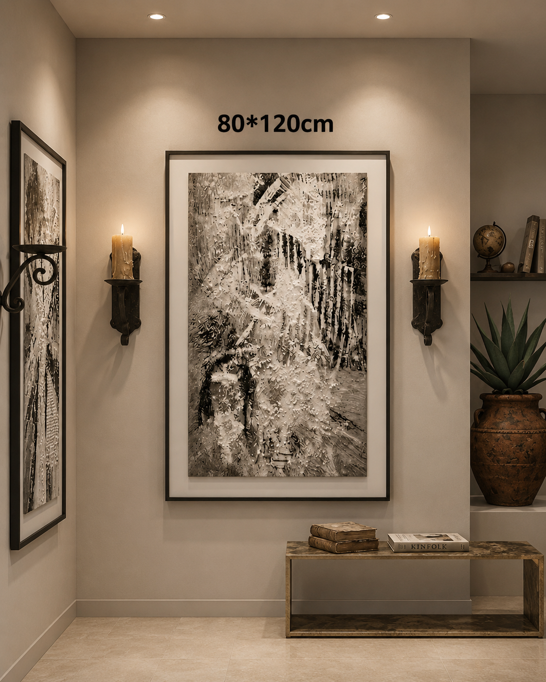Framed Sketch Art 80x120cm