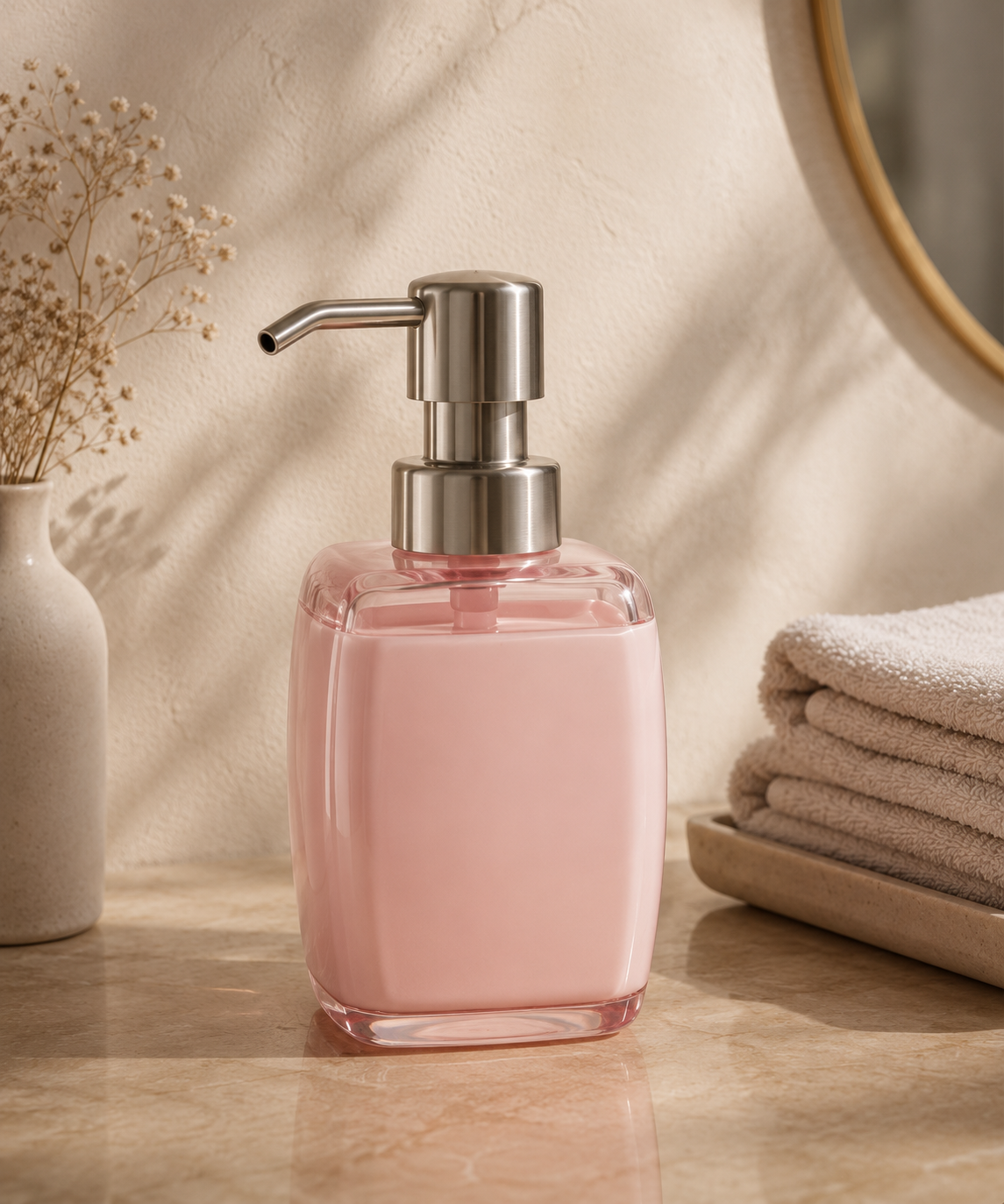 Pink Pastel Glass
