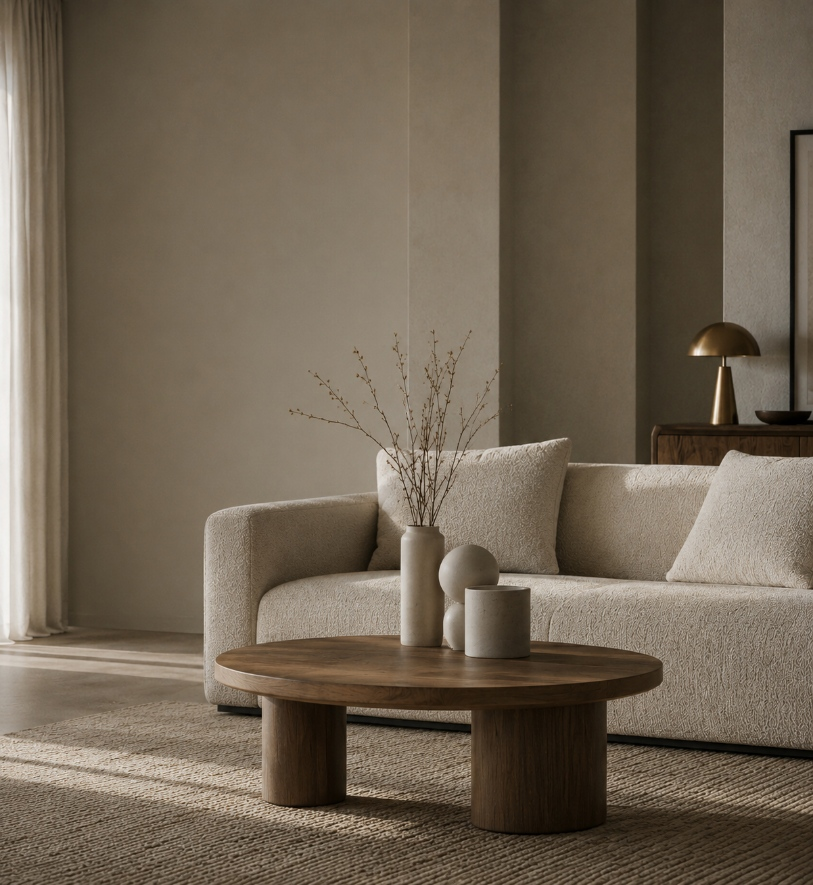 Premium living room with sofa and coffee table